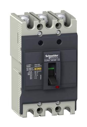 Силовой автомат Schneider Electric Easypact EZC 100, TM-D, 10кА, 3P, 60А