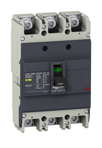 Силовой автомат Schneider Electric Easypact EZC 250, TM-D, 36кА, 3P, 175А