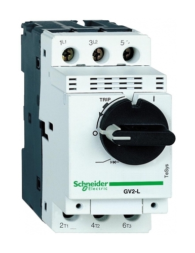 Силовой автомат для защиты двигателя Schneider Electric TeSys GV2 1.6А 3P, магнитный расцепитель