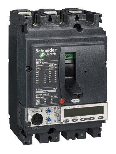Силовой автомат Schneider Electric Compact NSX 100, Micrologic 5.2 A, 25кА, 3P, 100А