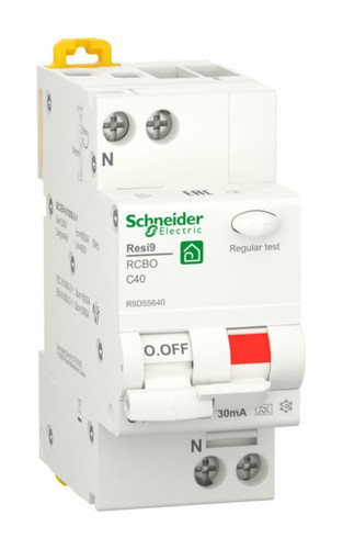 Дифавтомат Schneider Electric Resi9 1P+N 40А ( C ) 6 кА, 30 мА ( A ), R9D55640