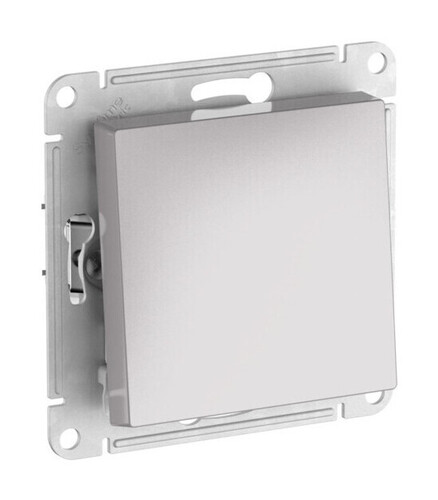Systeme Electric AtlasDesign Алюминий Переключатель 1-клавишный, сх.6, 10АХ, мех., быстрозажим. клем.