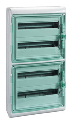 Распределительный шкаф KAEDRA, 72 мод., IP65, навесной, пластик, зеленая дверь
