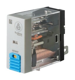 Systeme Electric Реле 8A 2CO 110VDC тест кнопка LED