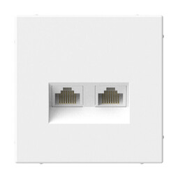 Systeme Electric ArtGallery Лотос Розетка двойная компьютерная RJ45+RJ45, кат. 5е, механизм