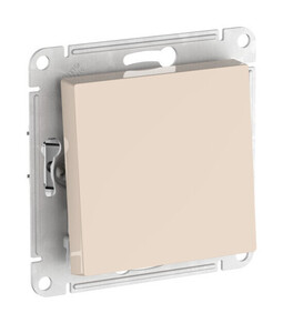 Systeme Electric AtlasDesign Бежевый Переключатель 1-клавишный, сх.6, 10АХ, мех., быстрозажим. клем.